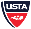 USTA logo tennis como